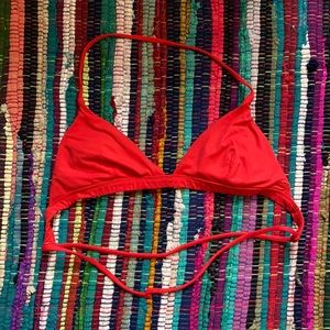 Red bikini top